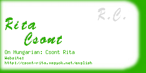 rita csont business card